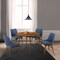 Armen Living Arcadia and Azalea 42" Round Blue and Walnut Wood 5 Piece Dining Set SETARDI5AZWABLU42 - alternate 5